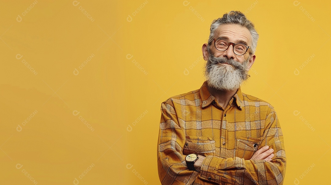 Homem de 50 anos expressando afeto