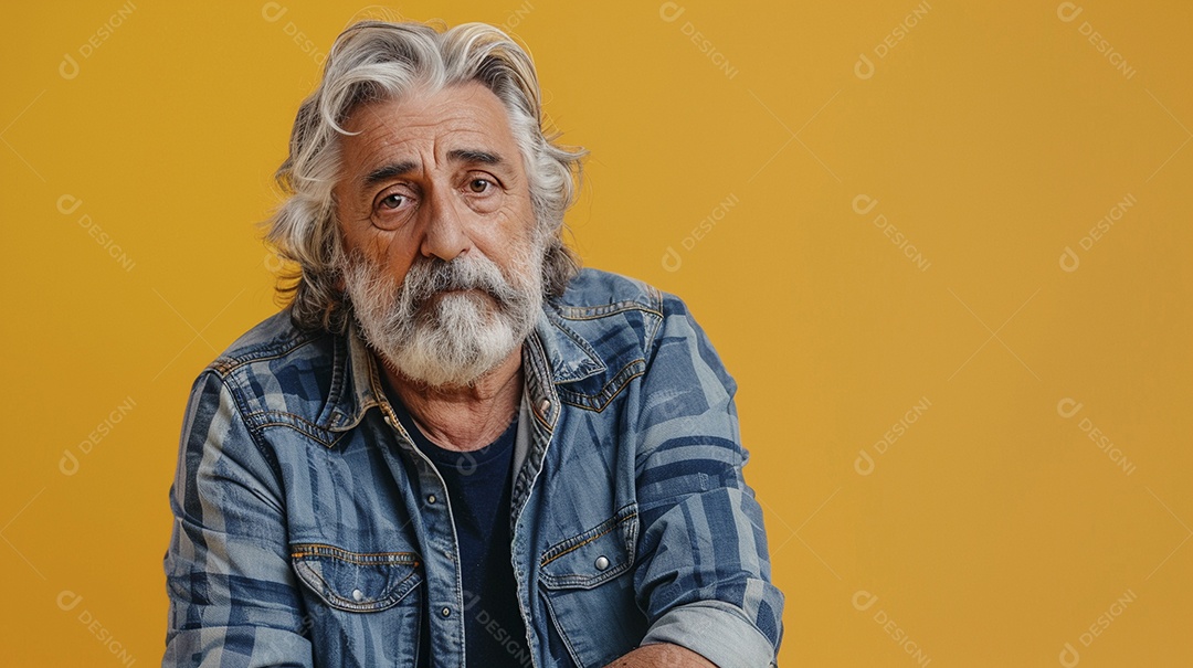 Homem de 50 anos expressando afeto