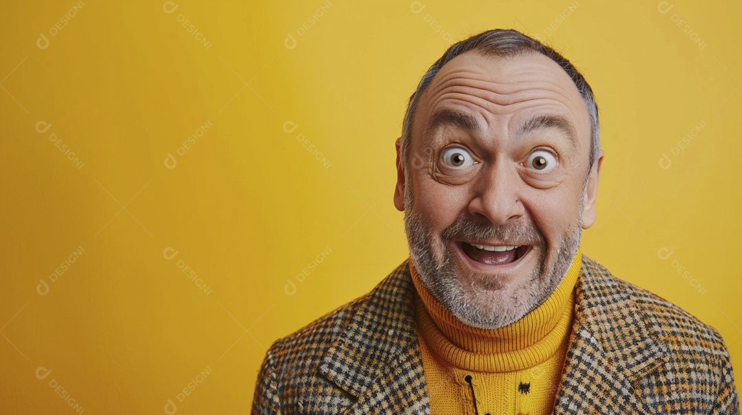 Homem de 50 anos expressando afeto