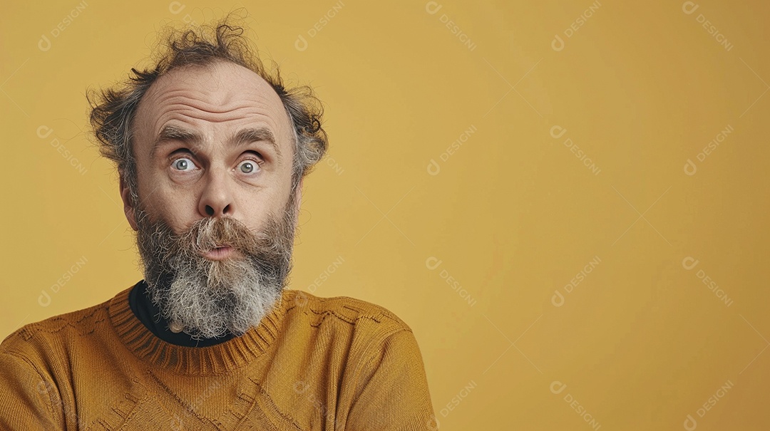 Homem de 50 anos expressando afeto