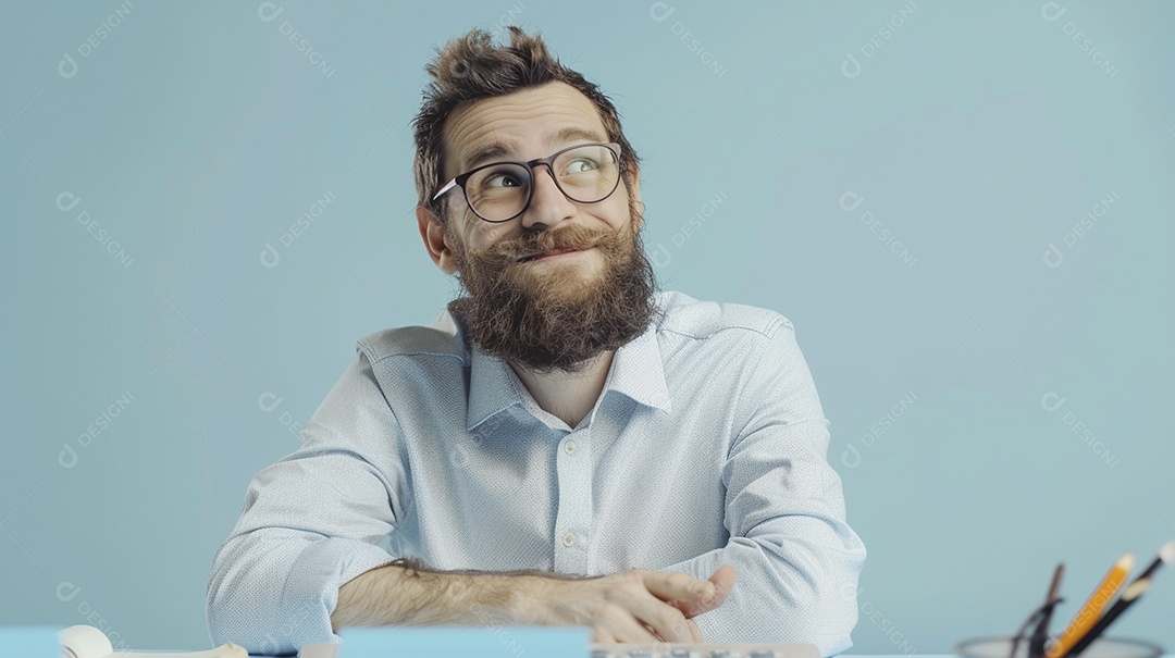 Contador masculino expressando afeto