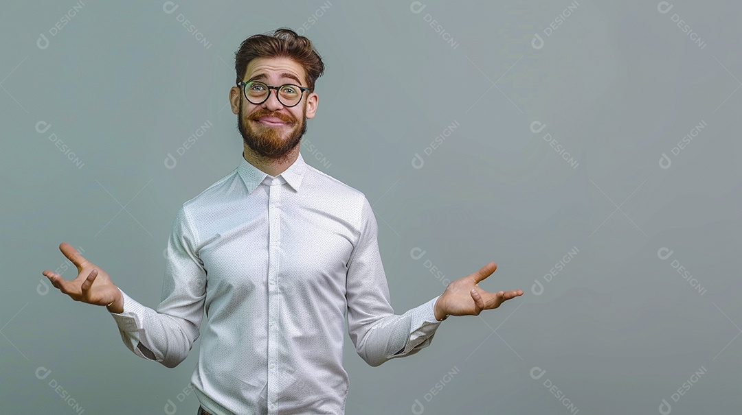 Contador masculino expressando afeto