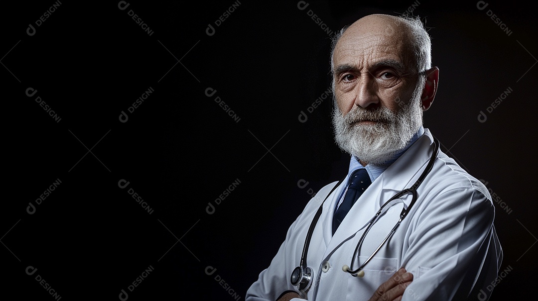 Médico masculino expressando afeto