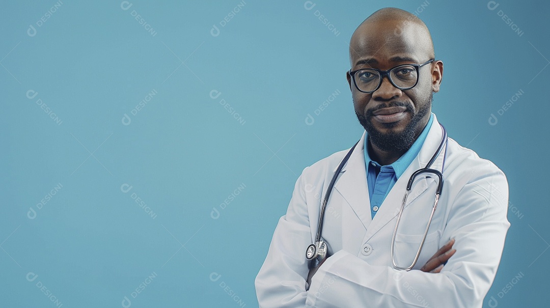 Médico masculino expressando afeto