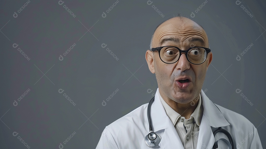 Médico masculino expressando afeto