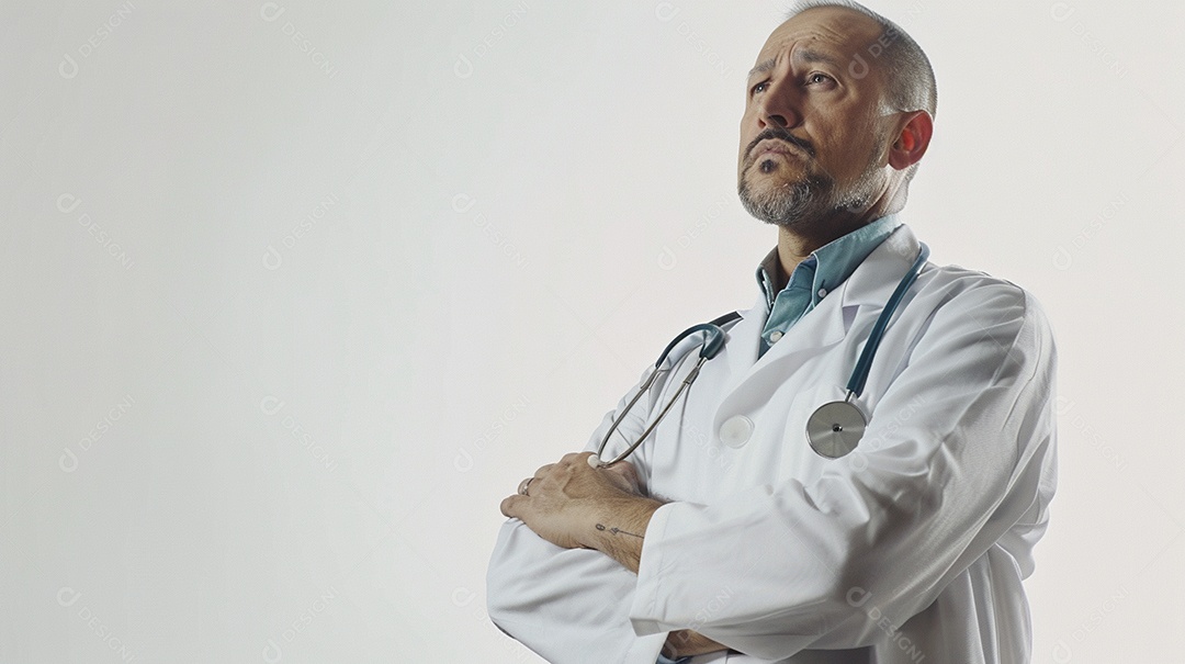 Médico masculino expressando afeto