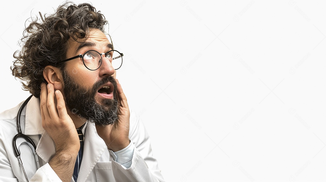 Médico masculino expressando afeto
