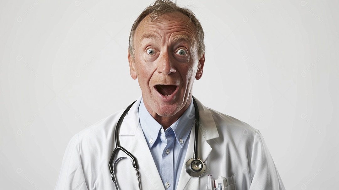 Médico masculino expressando afeto