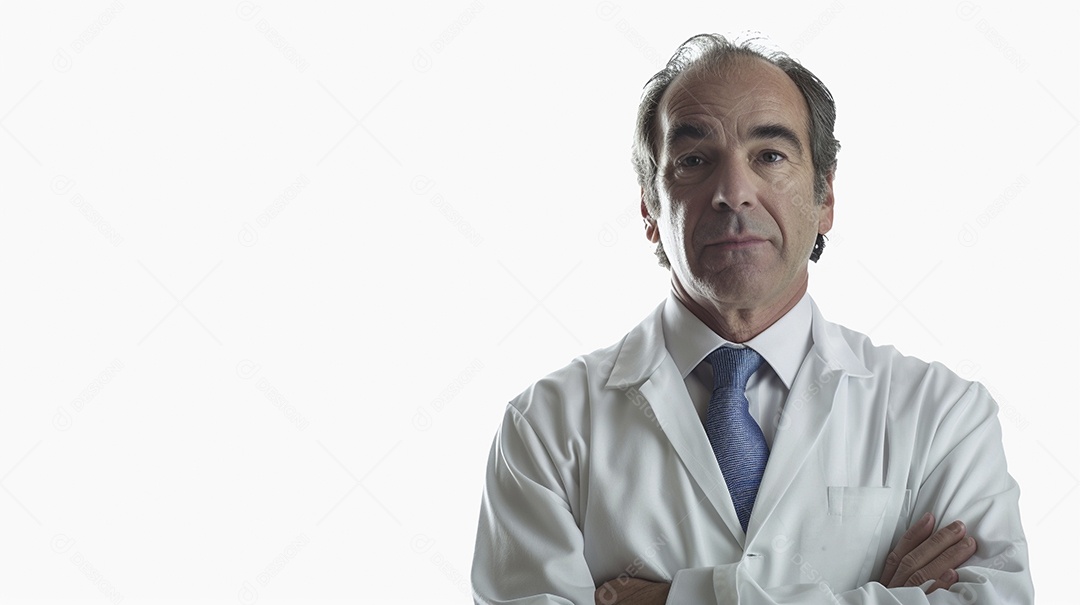 Médico masculino expressando afeto