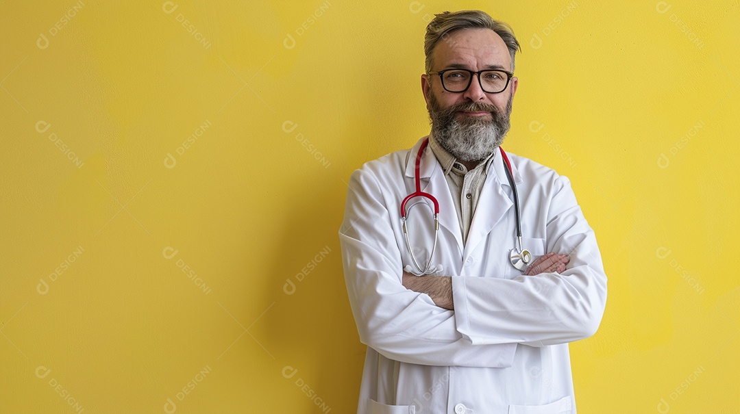 Médico masculino expressando afeto