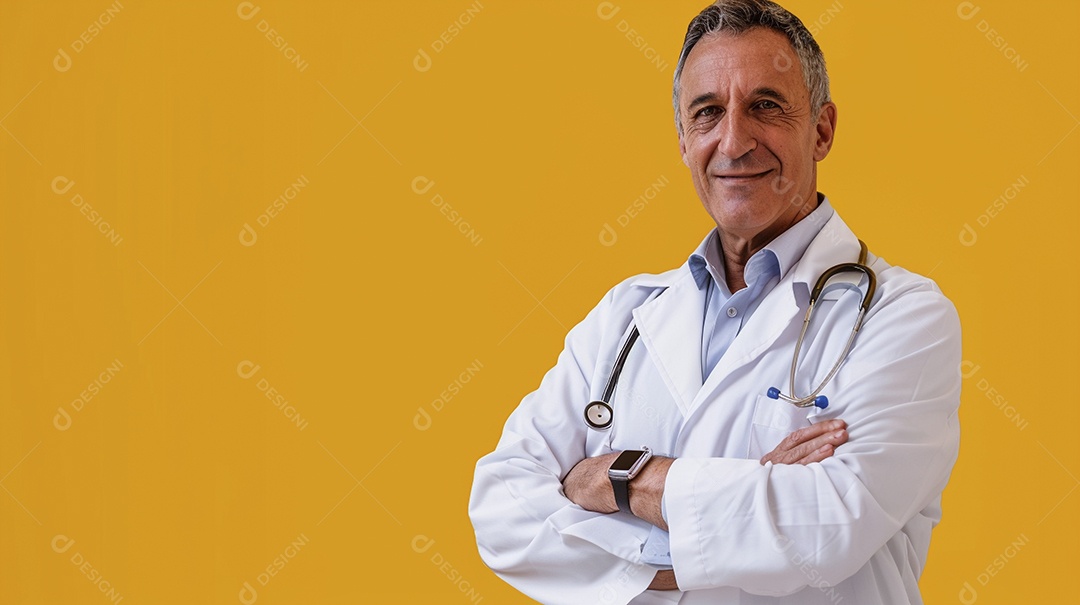 Médico masculino expressando afeto