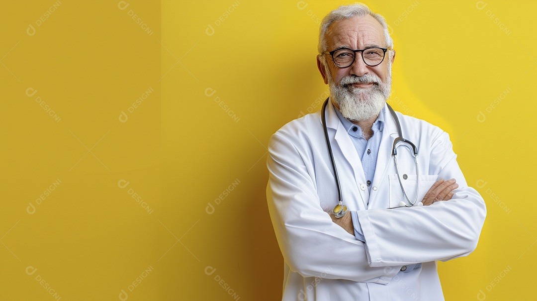 Médico masculino expressando afeto