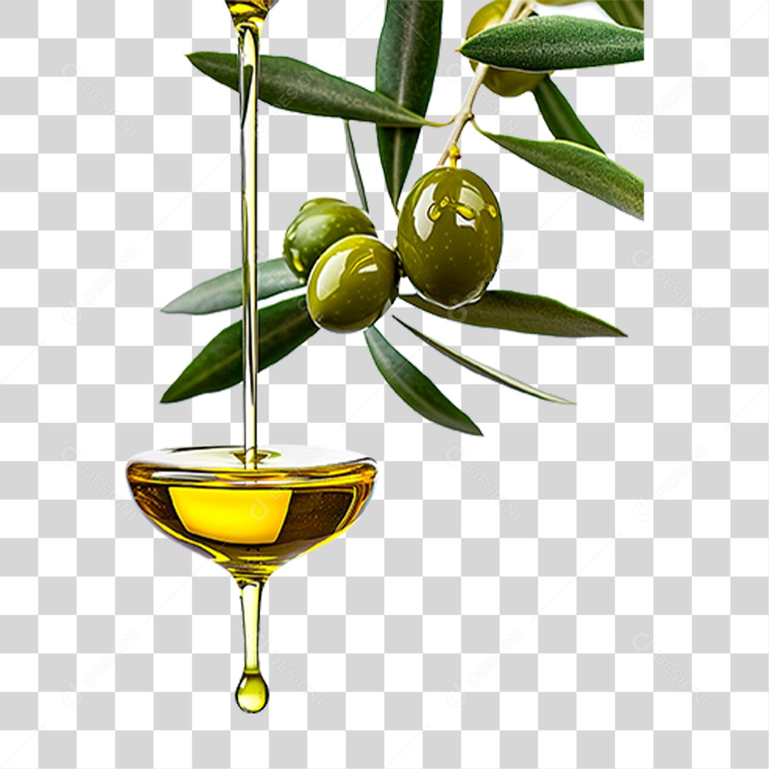Azeite de Oliva PNG Transparente