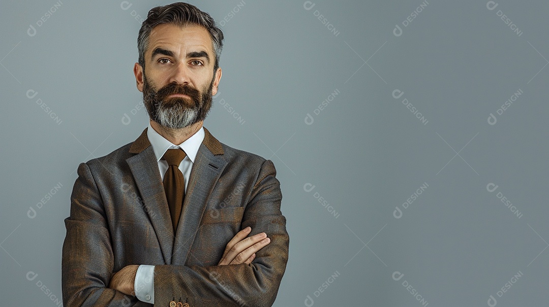 Advogado masculino expressando afeto isolado em fundo de cor branca