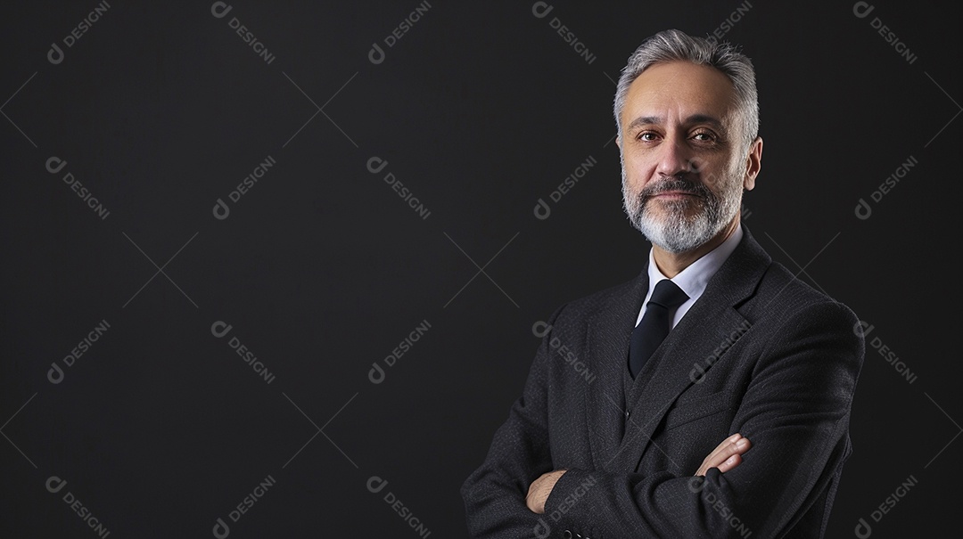 Advogado masculino expressando afeto isolado em fundo de cor branca