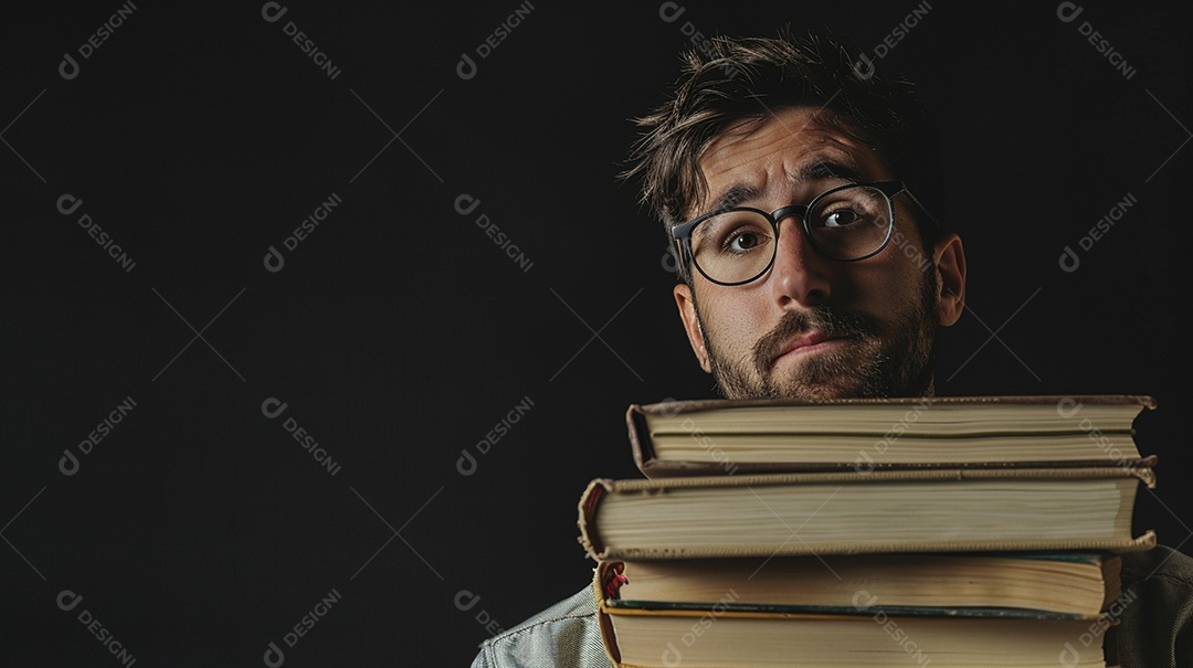 Enfermeiro masculino expressando afeto isolado em fundo de cor azul
