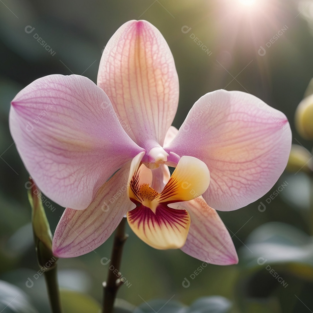 Flor de orquídea rocha