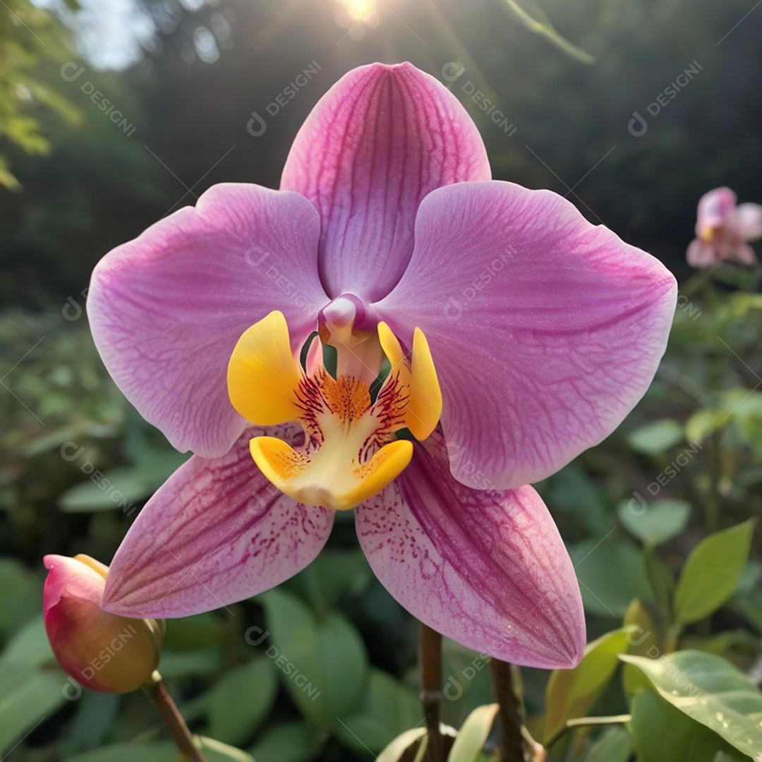 Flor de orquídea amabilis