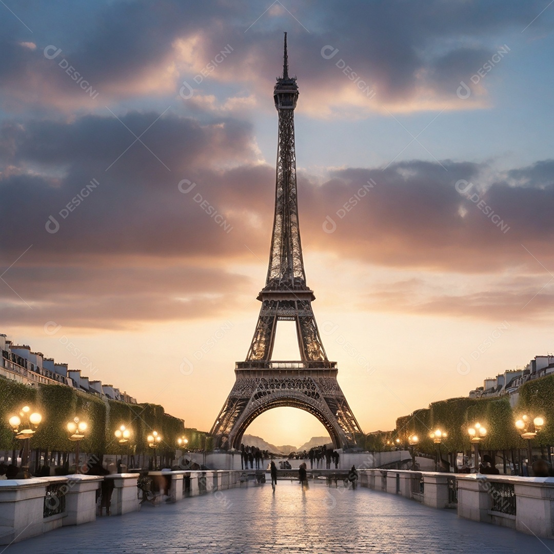 Vista perfeita da Torre Eiffel