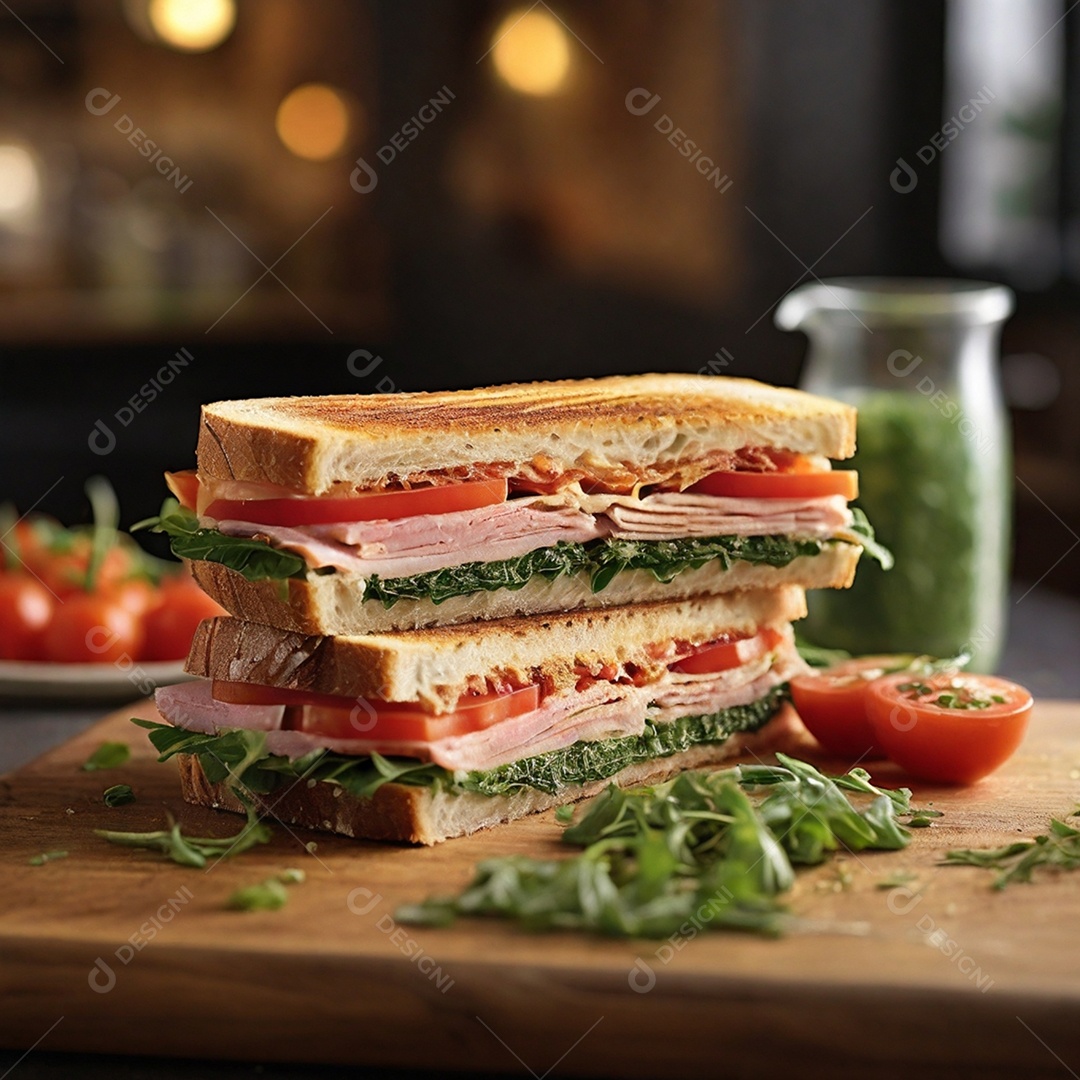 Delicioso lanche gourmet