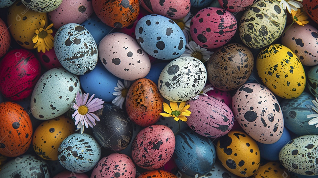 Fundo de decoração de feliz páscoa