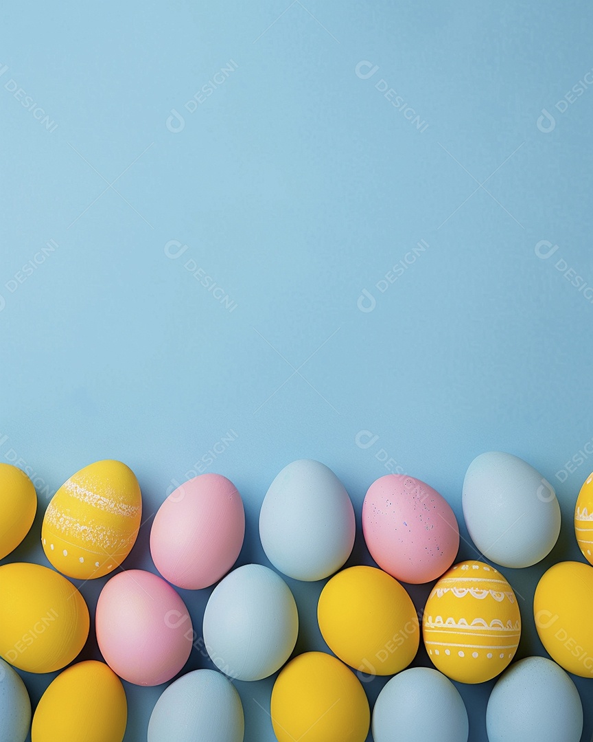 Fundo de decoração de feliz páscoa