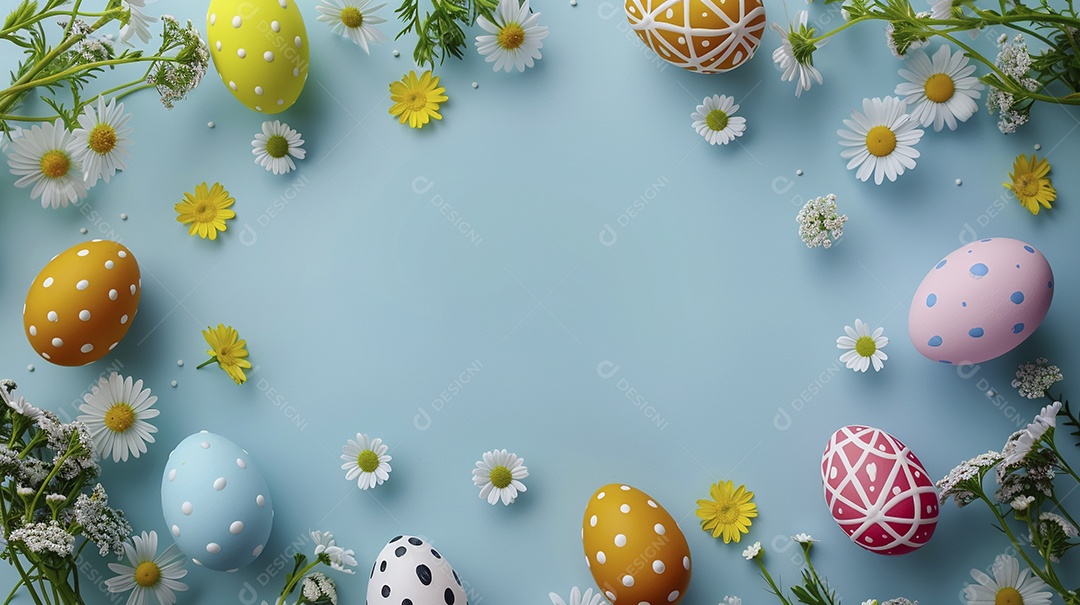 Fundo de decoração de feliz páscoa