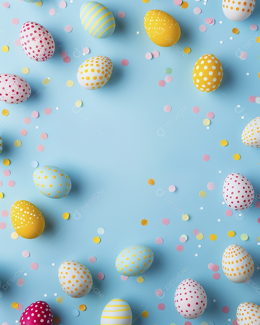 Fundo de decoração de feliz páscoa