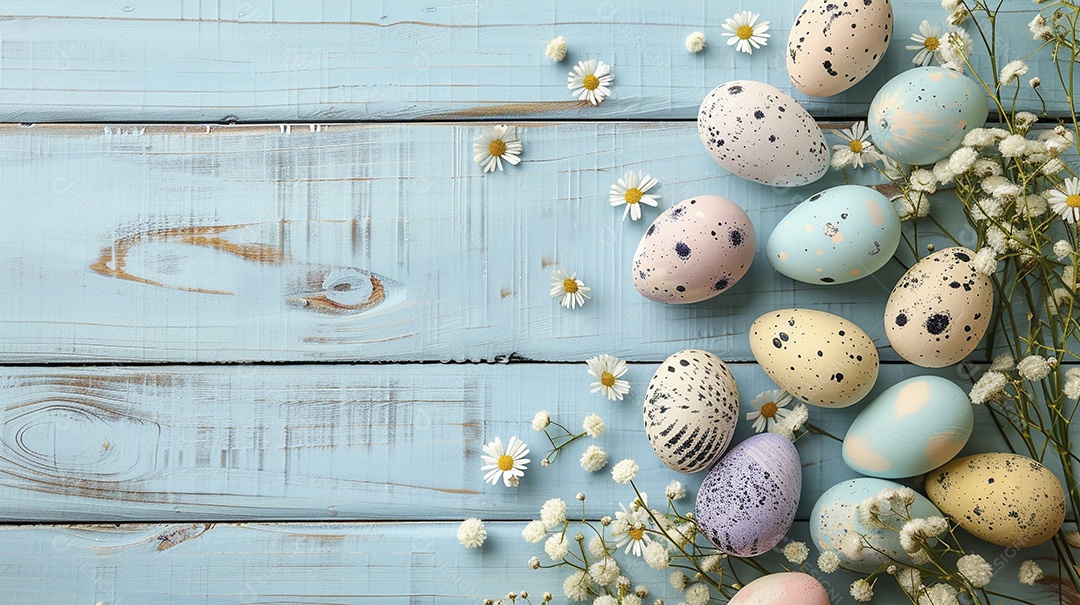 Fundo de decoração de feliz páscoa