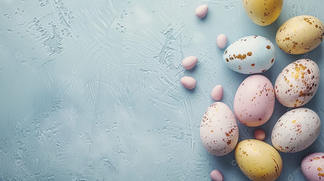 Fundo de decoração de feliz páscoa