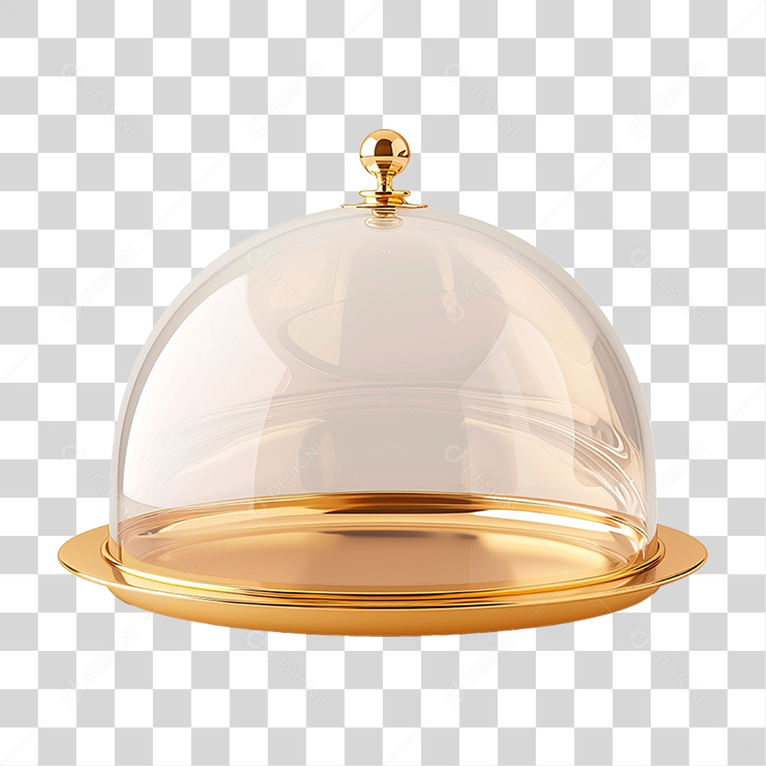 Cloche Serviço de Mesa PNG Transparente