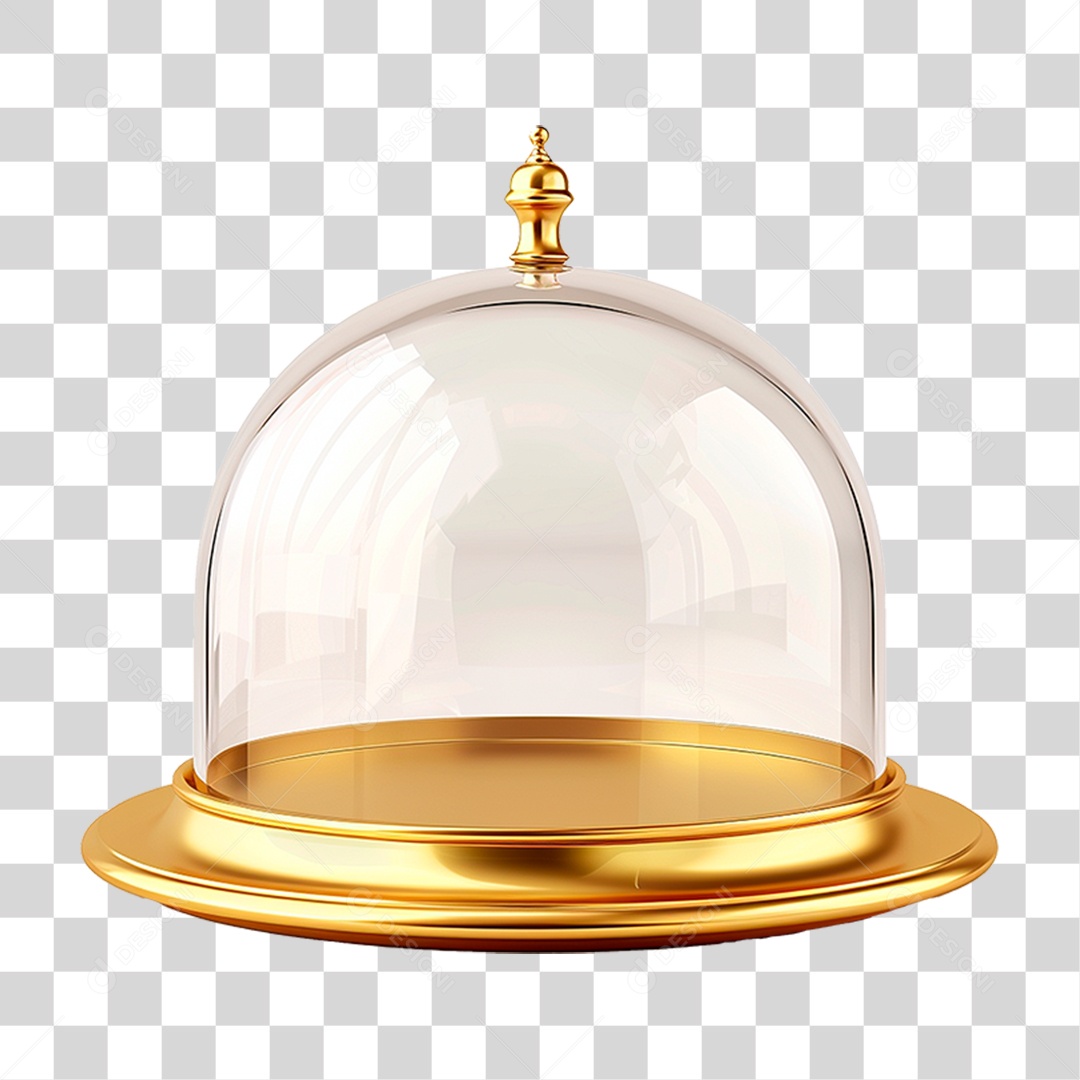 Cloche Serviço de Mesa PNG Transparente