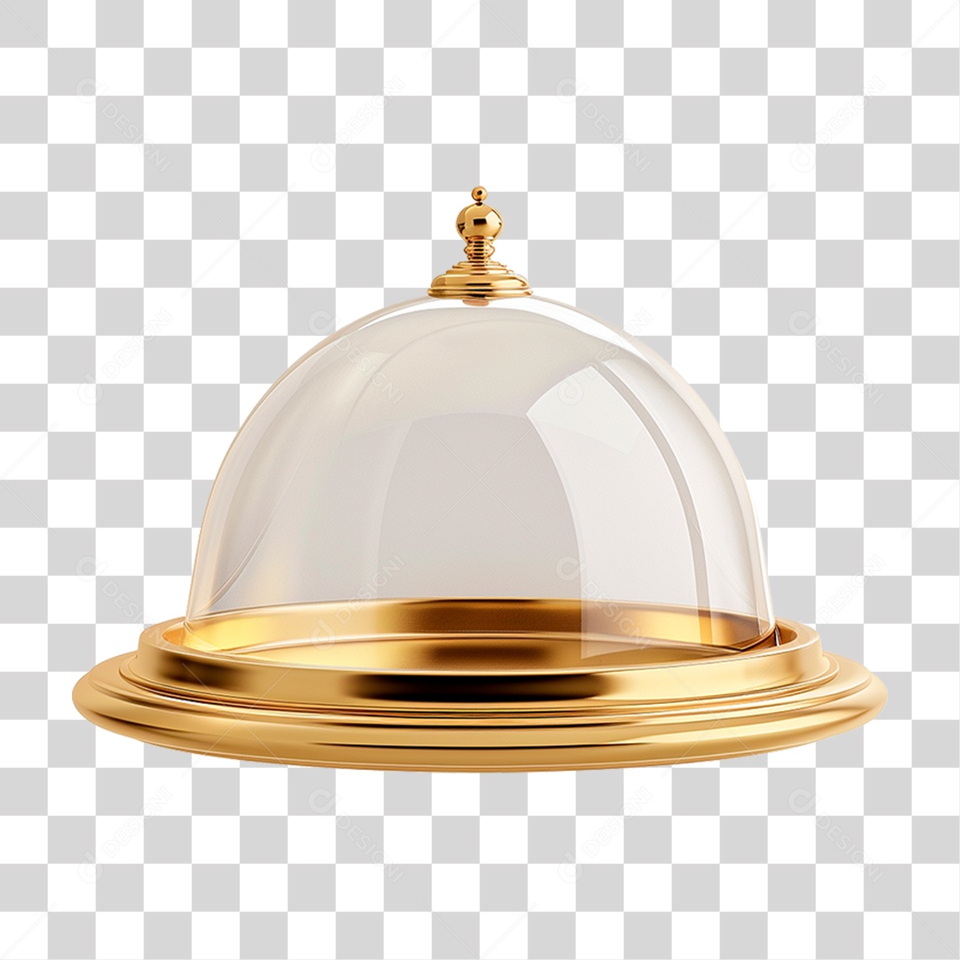 Cloche Serviço de Mesa PNG Transparente