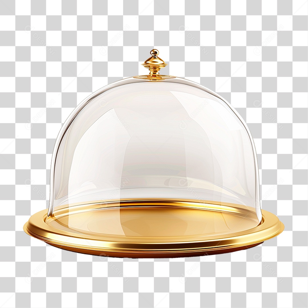 Cloche Serviço de Mesa PNG Transparente