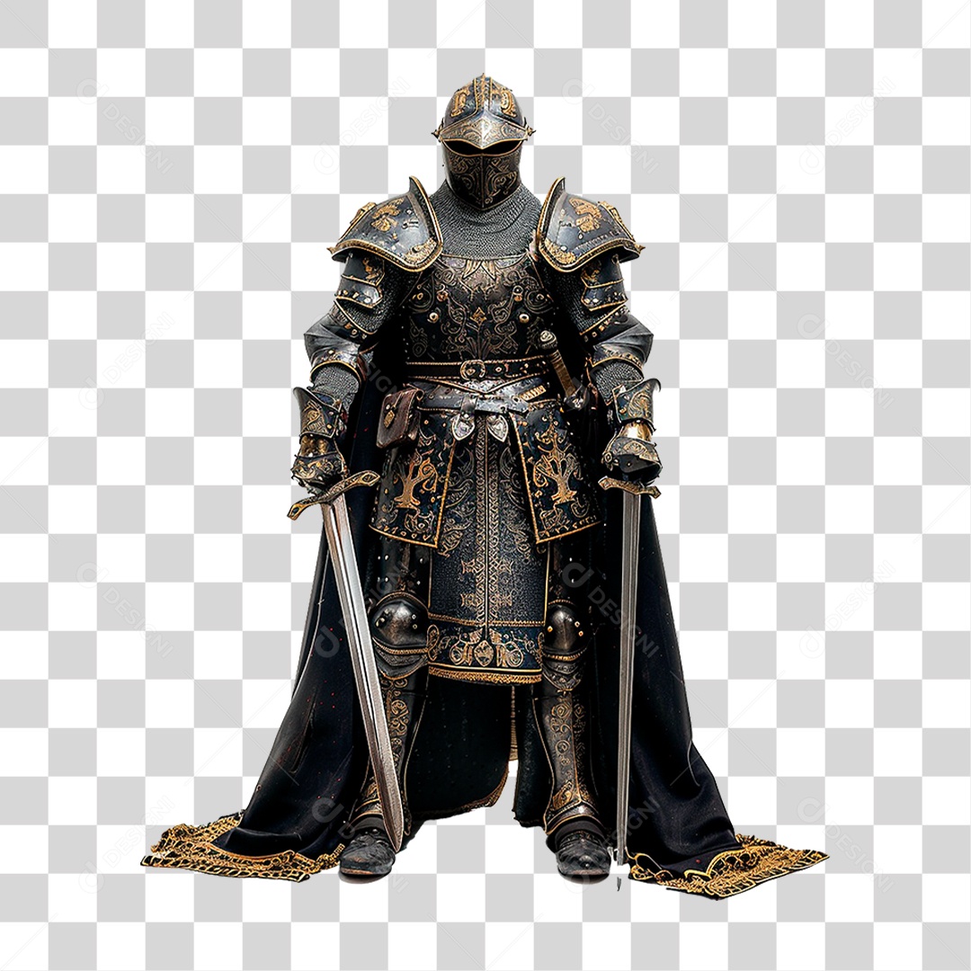 Cavaleiro Medieval PNG Transparente