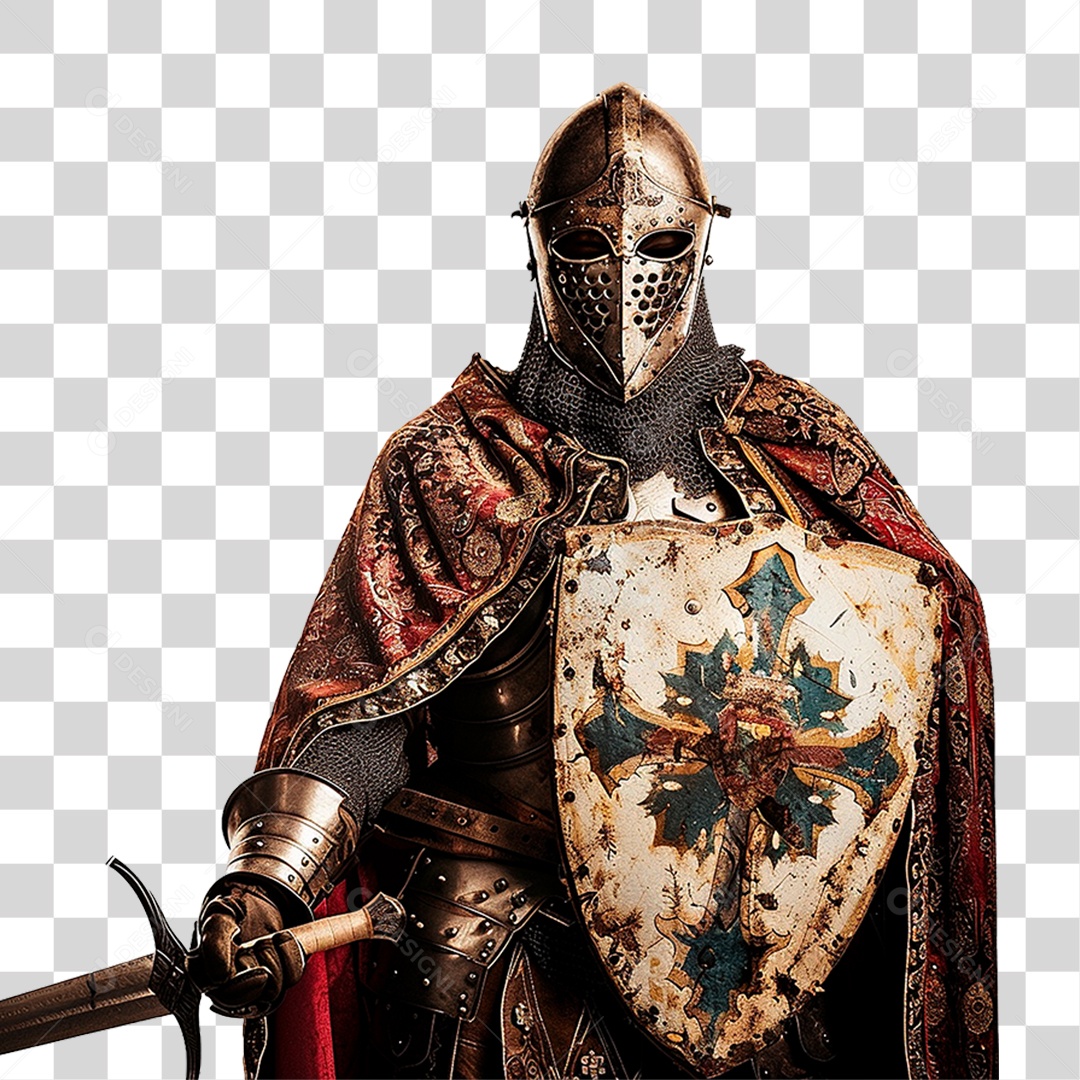 Cavaleiro Medieval PNG Transparente