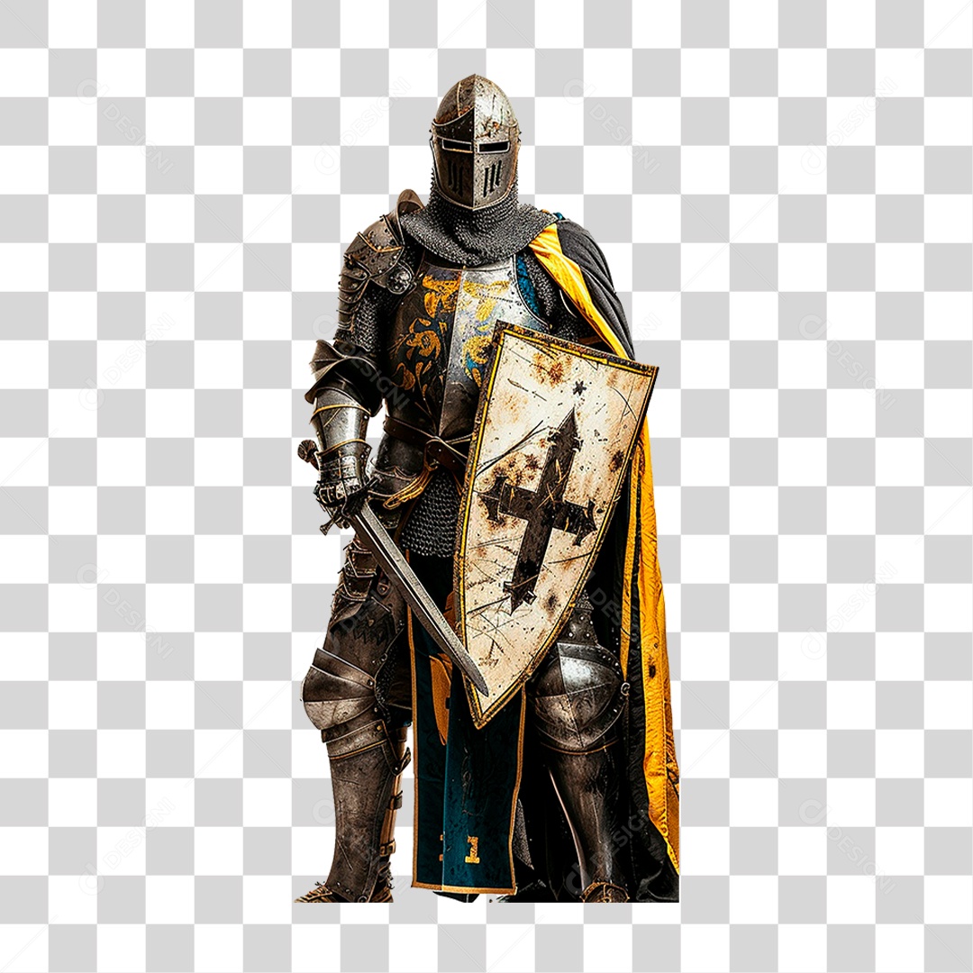 Cavaleiro Medieval PNG Transparente
