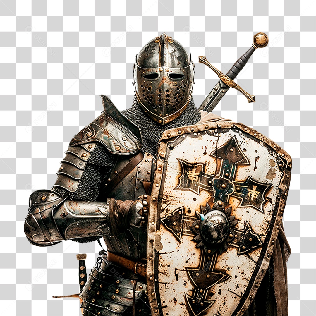 Cavaleiro Medieval PNG Transparente