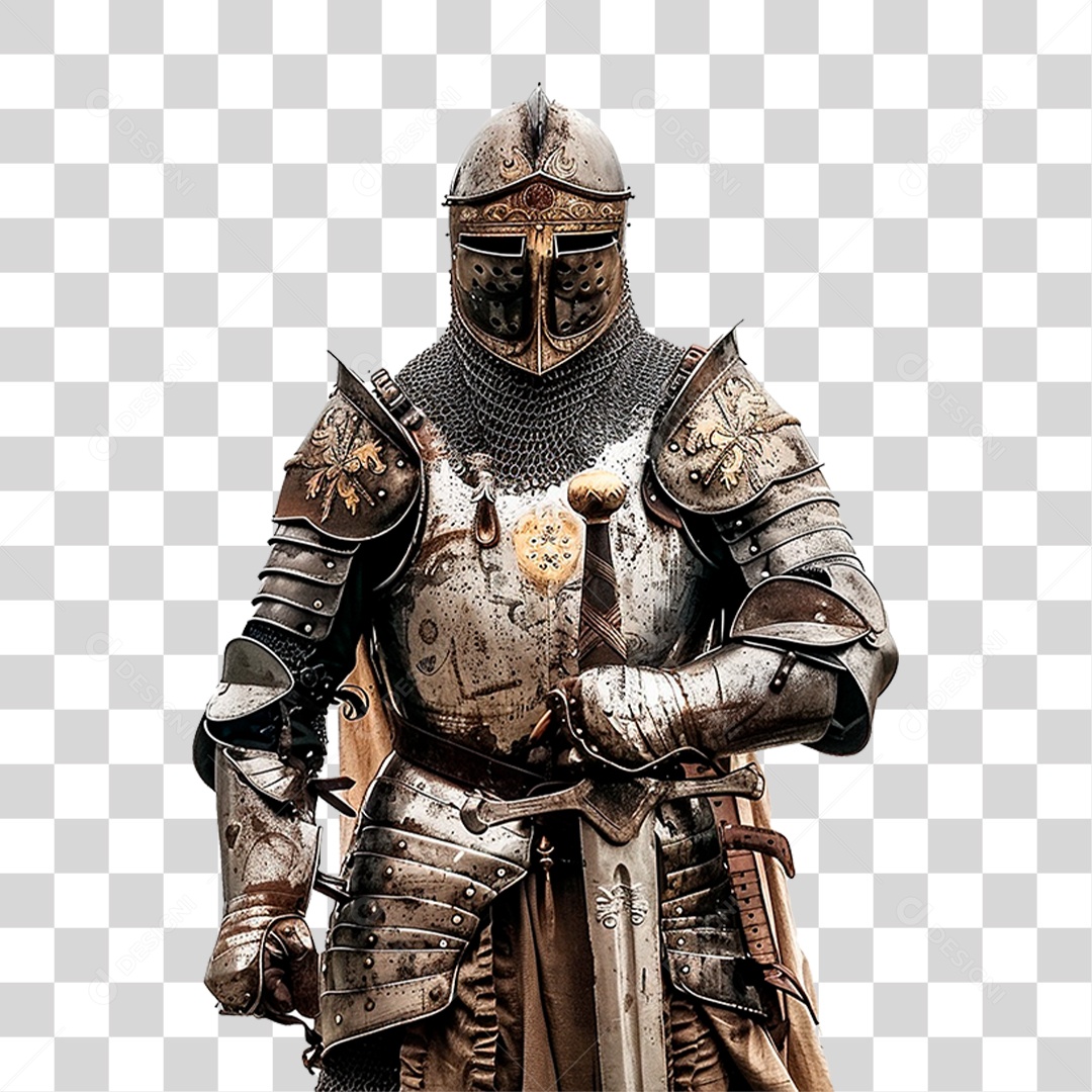 Cavaleiro Medieval PNG Transparente