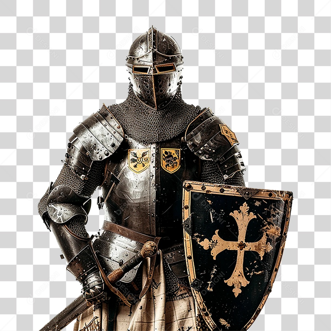 Cavaleiro Medieval PNG Transparente