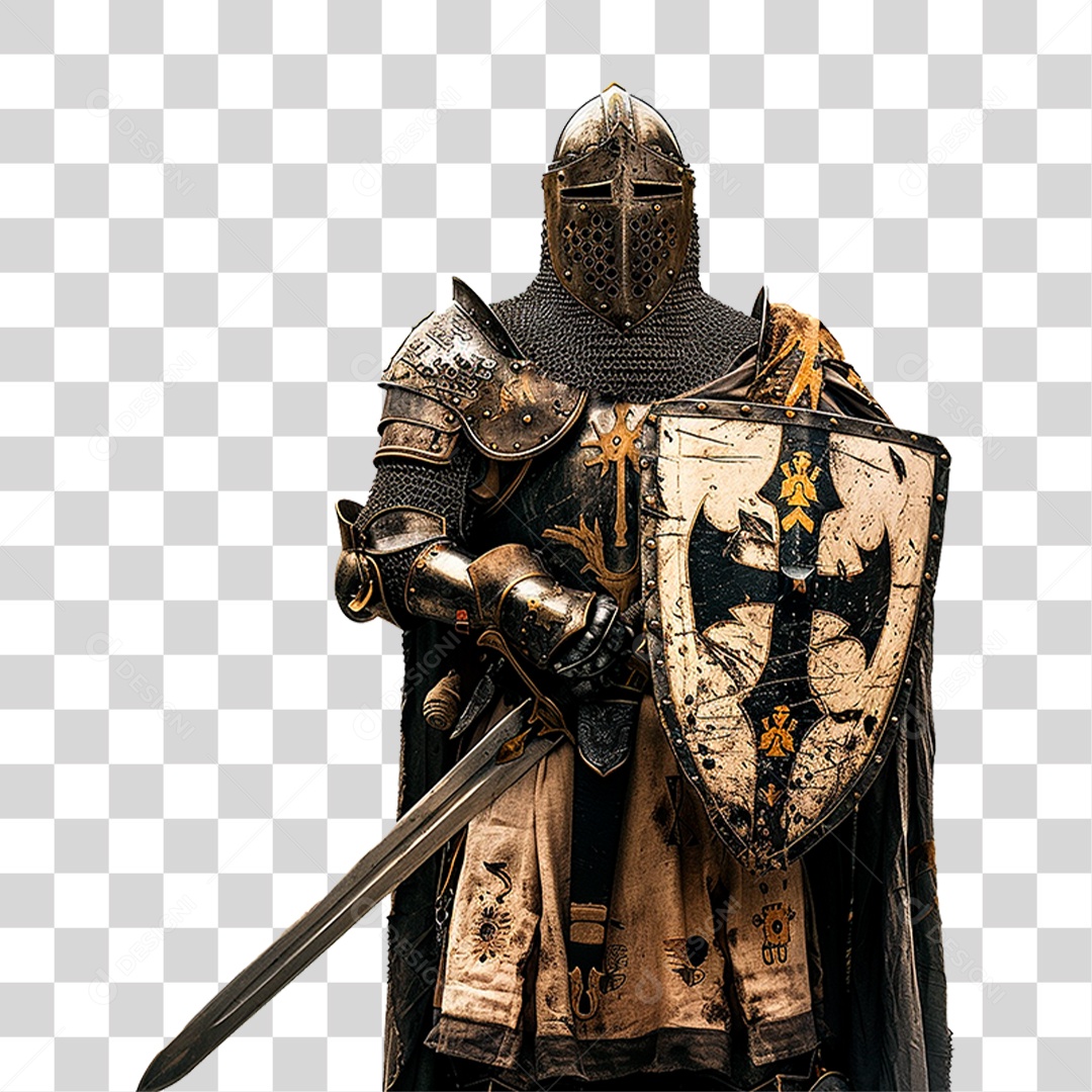 Cavaleiro Medieval PNG Transparente