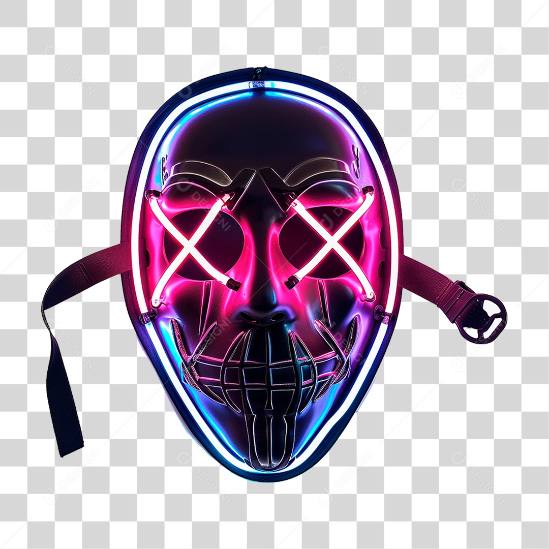 Máscara de Neon PNG Transparente