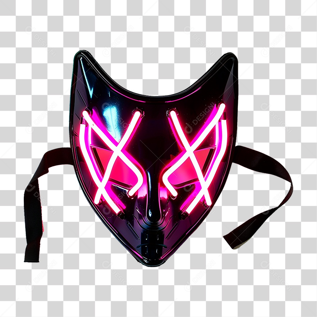 Máscara de Neon PNG Transparente