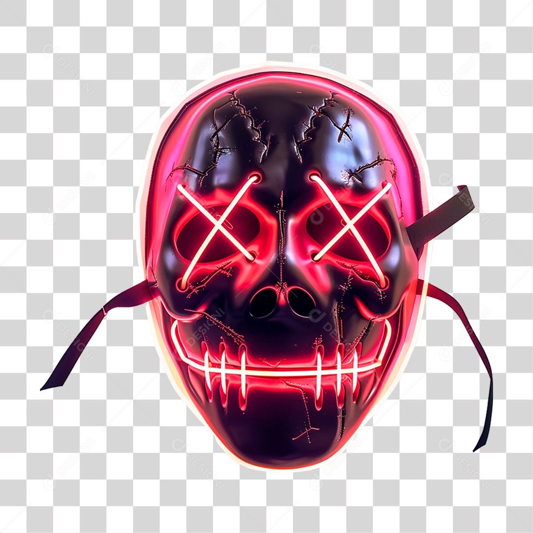 Máscara de Neon PNG Transparente