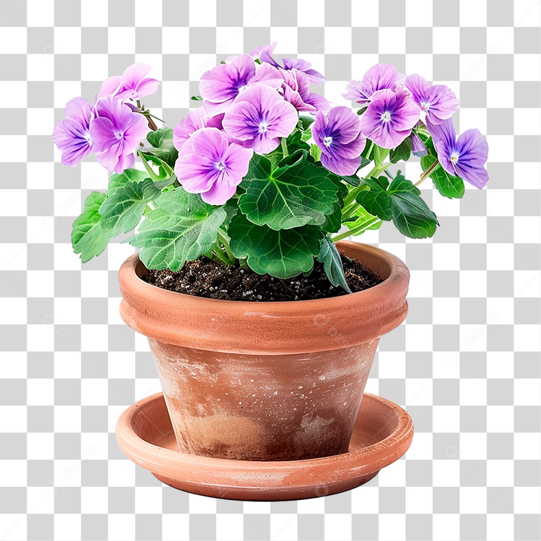 Flor em Vaso PNG Transparente