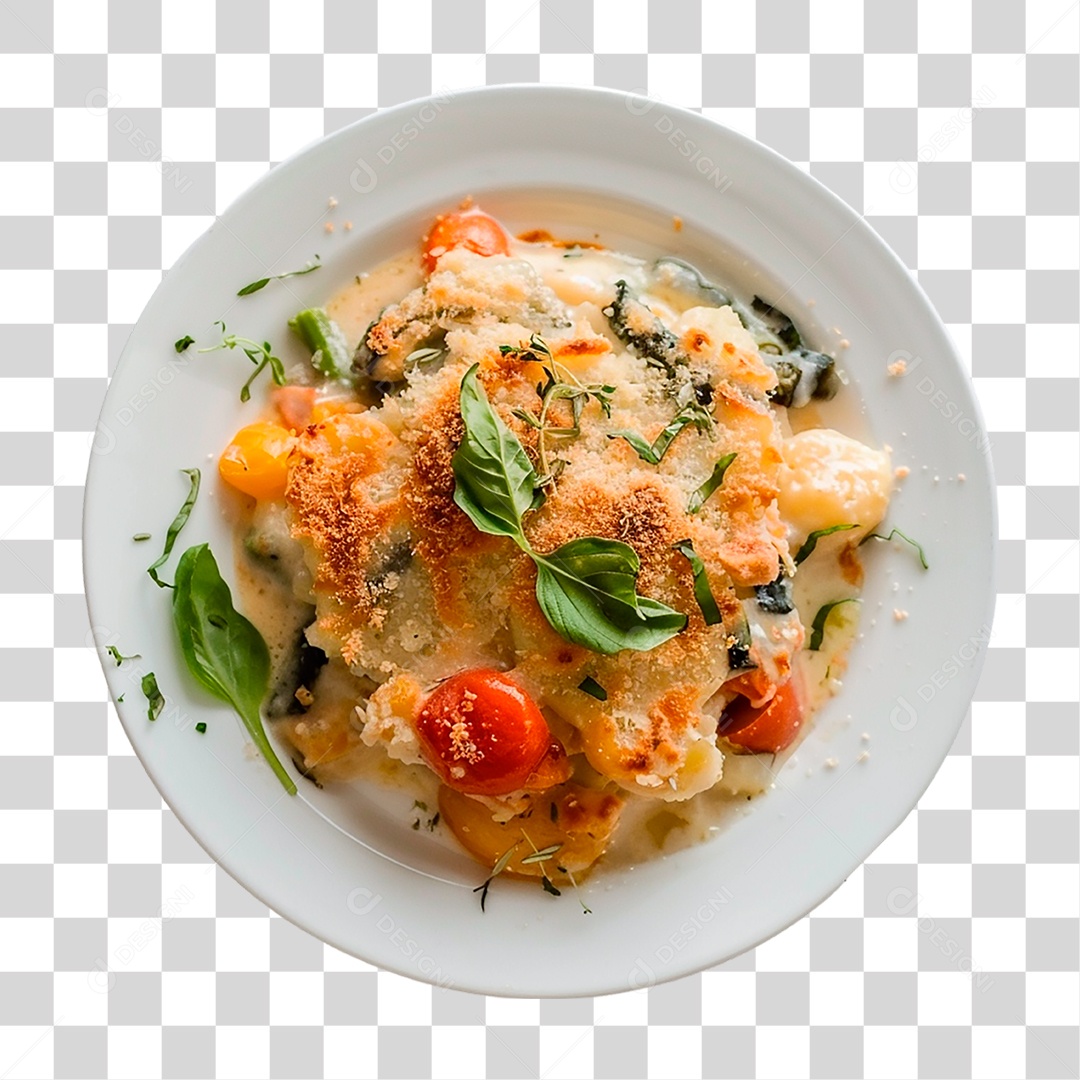 Prato de Lasanha PNG Transparente