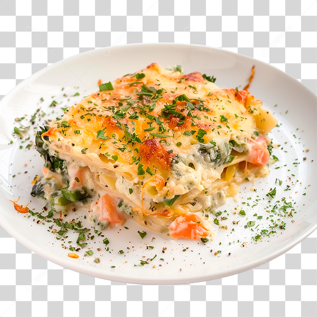 Prato de Lasanha PNG Transparente