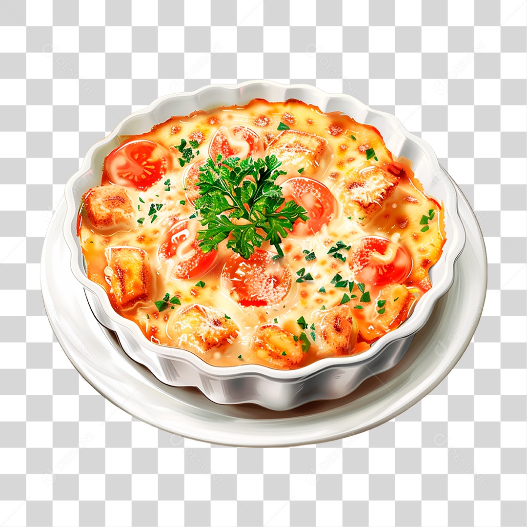 Prato de Lasanha PNG Transparente