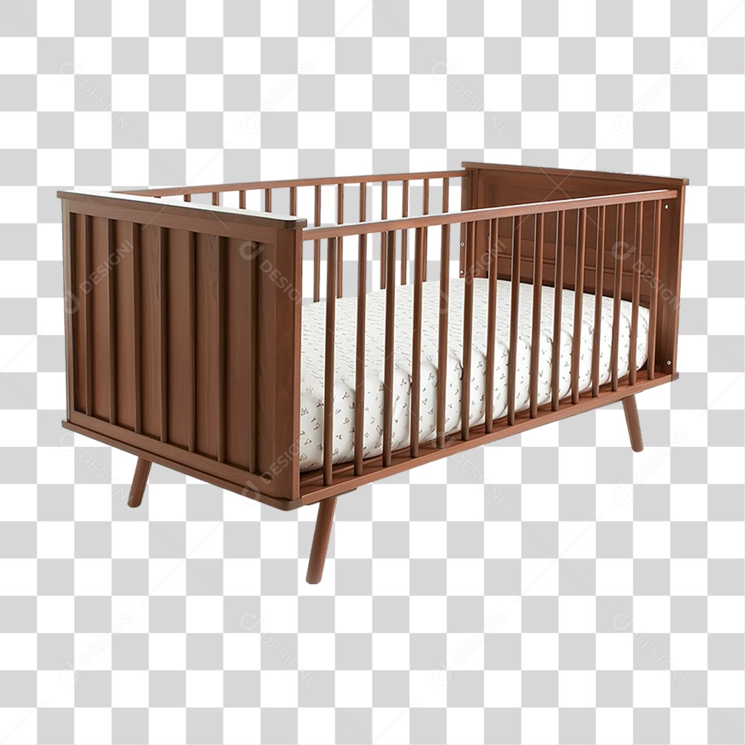 Berço de Madeira PNG Transparente
