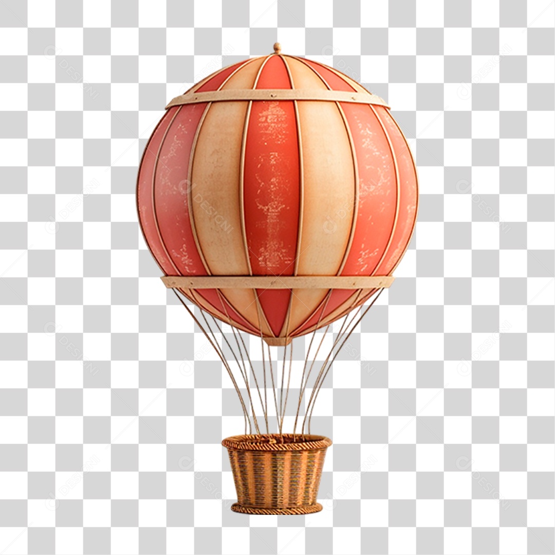 Balão de Ar Quente PNG Transparente